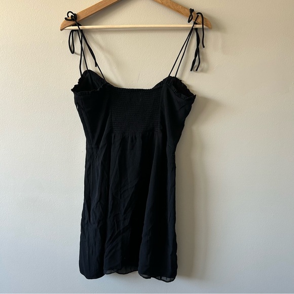 SOLD - Aritzia Wilfred Black Fable Dress Summer Mini Dress Size 8 - Picture 7 of 11